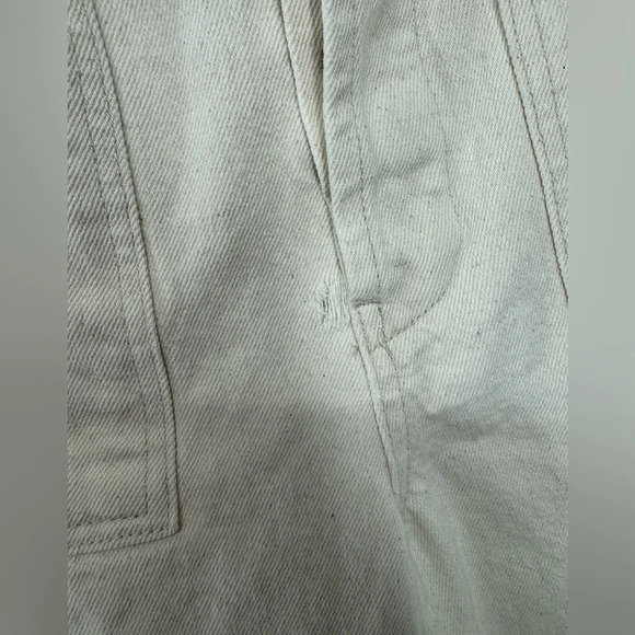 Blank NYC The Baxter white denim buttonfly jeans crop size 29 - Picture 5 of 5